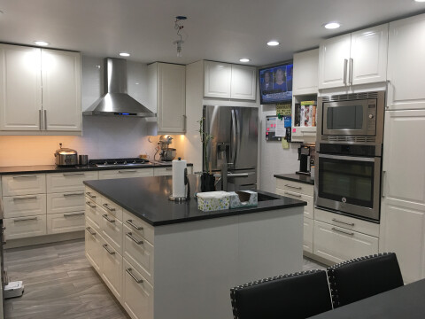 Reverse osmosis water filtration system  connected on the 2nd sink and refrigerator